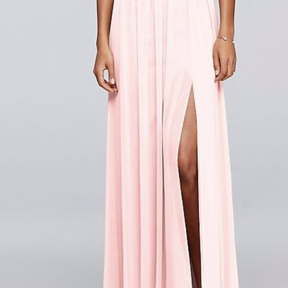 PROM Dress/ GRAD/ Formal Long Bridesmaid Dress Petal Lace - David's Bridal - Picture 2 of 5